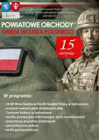 15 sierpnia w Jędrzejowie uroczyście obchodzone będzie Święto Wojska Polskiego. Wydarzenie rozpocznie się o godz. 12.00 od mszy świętej w kościele pw. Świętej Trójcy. Później zaplanowano pokazy sprzętu wojskowego, pokazy specjalistyczne i inne atrakcje.