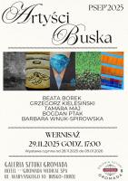 
Galeria Sztuki Gromada przygotowuje kolejną propozycję dla miłośników sztuki. Już w sobotę, 29 listopada 2025 roku odbędzie się wernisaż wystawy prezentującej prace twórców związanych z Buskiem-Zdrojem.

