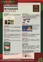 
Grudzień w Pińczowie będzie pełen kulturalnych wydarzeń. A w programie:&nbsp;<br />3-4.12 - Świąteczne Sesje Fotograficzne,&nbsp; 6.12 - Mikołajkowe Spotkanie przy szachowej planszy<br /><br />
