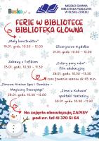 Miejsko-Gminna Biblioteka Publiczna w Busku-Zdroju zaprasza dzieci na ferie z książką i wyobraźnią. Organizatorzy podkreślają, że zima to idealny czas na odkrywanie nowych historii, wspólne czytanie, zabawy i spotkania w ciepłej, przyjaznej atmosferze.