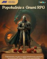 Miejsko-Gminna Biblioteka Publiczna w Busku-Zdroju zaprasza wszystkich miłośników fantastyki, gier fabularnych oraz kreatywnej rozrywki na kolejne Popołudnie Gier RPG, który odbędzie się w piątek, 10 kwietnia 2026 roku o godzinie 15:00 w siedzibie biblioteki przy osiedlu Orła Białego 17.
