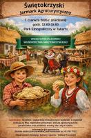 Samorząd Województwa Świętokrzyskiego zaprasza lokalnych producentów, twórców ludowych, przedstawicieli gospodarstw agroturystycznych, kół gospodyń wiejskich oraz podmioty związane z turystyką do udziału w XXI Świętokrzyskim Jarmarku Agroturystycznym w charakterze wystawców.

