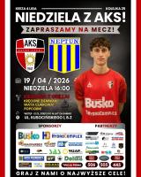 AKS 1947 Busko-Zdrój w niedzielę 19 kwietnia o godzinie 16:00 zmierzy się na własnym stadionie z MKS Neptun Końskie w ramach 25. kolejki Keeza 4 Ligi. Gospodarze przystępują do meczu jako zdecydowany lider rozgrywek i zespół, który w tym sezonie wyznacza tempo całej stawce.