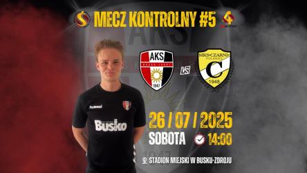 W sobotę, 26 lipca 2025 roku o godzinie 14:00 na Stadionie Miejskim w Busku-Zdroju odbędzie się piaty mecz kontrolny drużyny AKS 1947 Busko-Zdrój. Rywalem zespołu będzie drużyna MKS Czarni Połaniec. Spotkanie rozegrane zostanie w ramach przygotowań do nadchodzącego sezonu RS ACTIVE 4 Ligi 2025/26.
