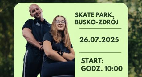 Trening na świeżym powietrzu, relaks i porcja motywacji – wszystko to czeka na uczestników wydarzenia Aktywna Sobota z TRAIN SMART, które odbędzie się w Busku-Zdroju. Studio treningu personalnego przygotuje bezpłatne zajęcia ruchowe w plenerze, zaplanowane w Skate Parku przy ul. Kusocińskiego.