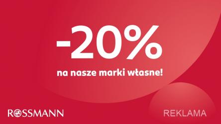 Rossmann przygotował dla swoich klientów promocję, jakiej jeszcze nie było. Od 9 września do 3 października 2025 roku, a także do wyczerpania zapasów, wszystkie produkty marek własnych dostępne są z 20-procentowym rabatem. 