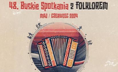 Serdecznie zapraszamy na Konkurs Finałowy 48. Buskich Spotkań z Folklorem, który odbędzie się 18–19 maja 2024 roku w muszli koncertowej w Parku Zdrojowym w Busku-Zdroju.