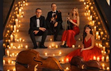 Wyobraź sobie salę rozświetloną setkami świec i muzykę, która od pierwszych dźwięków przenosi Cię do świata wielkich filmowych historii. Już 22 marca o godz. 18:00 zapraszamy na wyjątkowy koncert kwartetu smyczkowego Estradi Various - wieczór pełen wzruszeń, nostalgii i ponadczasowych melodii.