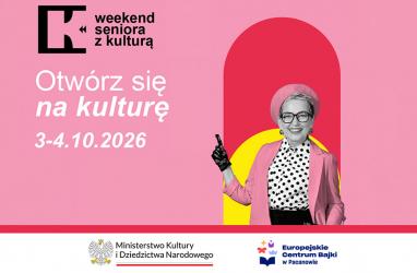 Seniorzy będą mieli kolejny powód, by na początku października odwiedzić Pacanów. Europejskie Centrum Bajki włącza się w tegoroczną edycję ogólnopolskiej akcji Weekend Seniora z Kulturą. W dniach 3 i 4 października 2026 roku osoby powyżej 60. roku życia będą mogły skorzystać z przygotowanych atrakcji za symboliczną złotówkę.