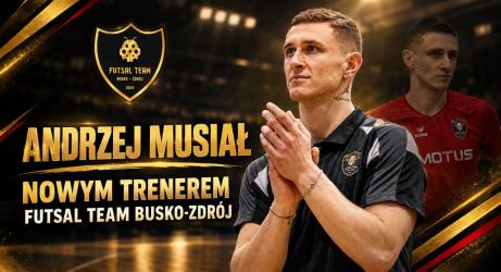 Futsal Team Busko-Zdrój ma nowego szkoleniowca. Funkcję pierwszego trenera drużyny objął Andrzej Musiał, który w poprzednim sezonie poprowadził KKF MOTUS Kazimierza Wielka do historycznego awansu do FOGO Futsal Ekstraklasy. To trener doskonale znający realia pierwszoligowych rozgrywek, mający za sobą również bogatą karierę zawodniczą. Przed nim teraz kolejne wyzwanie poprowadzenie buskiego zespołu w wymagającej części sezonu.