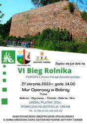 Zapraszamy wszystkich entuzjastów biegania i miłośników wsi na VI Bieg Rolnika, niezapomnianą imprezę sportową organizowaną przez Kasa Rolniczego Ubezpieczenia Społecznego, Urząd Gminy Miedzna Góra oraz Stowarzyszenie Aktywny Ćmińsk. 