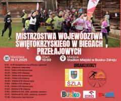 Po czternastu latach przerwy gmina Busko-Zdrój ponownie będzie gospodarzem Mistrzostw Województwa Świętokrzyskiego w Biegach Przełajowych. Zawody zaplanowano na 16 listopada 2025 roku, a ich współorganizatorem został Klub Sportowy Athletics Busko-Zdrój, odpowiedzialny za przygotowanie trasy oraz oprawy sportowej wydarzenia.