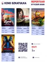 Kino Szkatułka zaprasza na styczniowe seanse filmowe. A w programie: DZIKI, RUFUS POTWÓR MORSKI, KTÓRY NIE UMIAŁ PŁYWAĆ