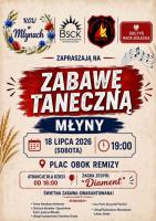 Muzyka na żywo, taniec pod gołym niebem i atrakcje dla całych rodzin - tak zapowiada się letnia zabawa taneczna w Młynach. Organizatorzy przygotowali wydarzenie, które będzie okazją do wspólnego spędzenia czasu w wakacyjnej atmosferze. W programie znalazły się zarówno atrakcje dla najmłodszych, jak i wieczorna zabawa przy muzyce zespołu 'Diament'.