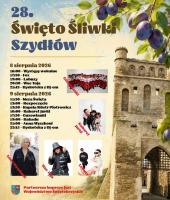 Już w drugi weekend sierpnia Szydłów ponownie zamieni się w najbardziej pachnące śliwkami miejsce w województwie świętokrzyskim. Przed mieszkańcami i turystami dwa dni pełne koncertów, kabaretu, regionalnych smaków i rodzinnych atrakcji. Organizatorzy 28. Święta Śliwki przygotowali program, w którym nie zabraknie znanych artystów.