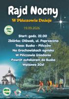 Ponad 20 kilometrów nocnej wędrówki, ognisko na Grochowiskach, świt na Górze św. Anny i gorący żurek na zakończenie. PTTK Busko-Zdrój zaprasza na Rajd Nocny 'W Pińczowie dnieje', który odbędzie się w nocy z 19 na 20 września 2026 roku. Zapisy już trwają, a liczba miejsc jest ograniczona.