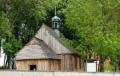 Kościół św. Leonarda w Busku, Busko Zdrój zabytki, drewniany kościół Busko-Zdrój, Świętokrzyski Szlak Architektury Drewnianej, zabytki województwa świętokrzyskiego, najstarszy zabytek Buska, atrakcje Busko Zdrój, kościół drewniany świętokrzyskie, wirtualn