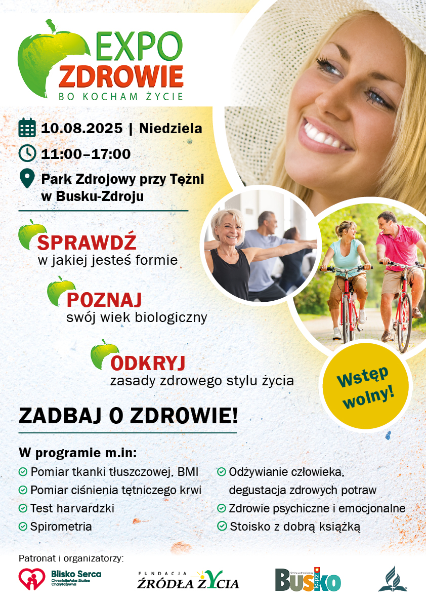 W niedzielę, 10 sierpnia 2025 roku, Park Zdrojowy w Busku-Zdroju, w pobliżu kompleksu tężni, stanie się miejscem wyjątkowego wydarzenia prozdrowotnego. Odbędzie się tam kolejna edycja programu 'Expo Zdrowie - Bo kocham życie', którego celem jest promocja zdrowego stylu życia oraz edukacja w zakresie profilaktyki chorób cywilizacyjnych.
