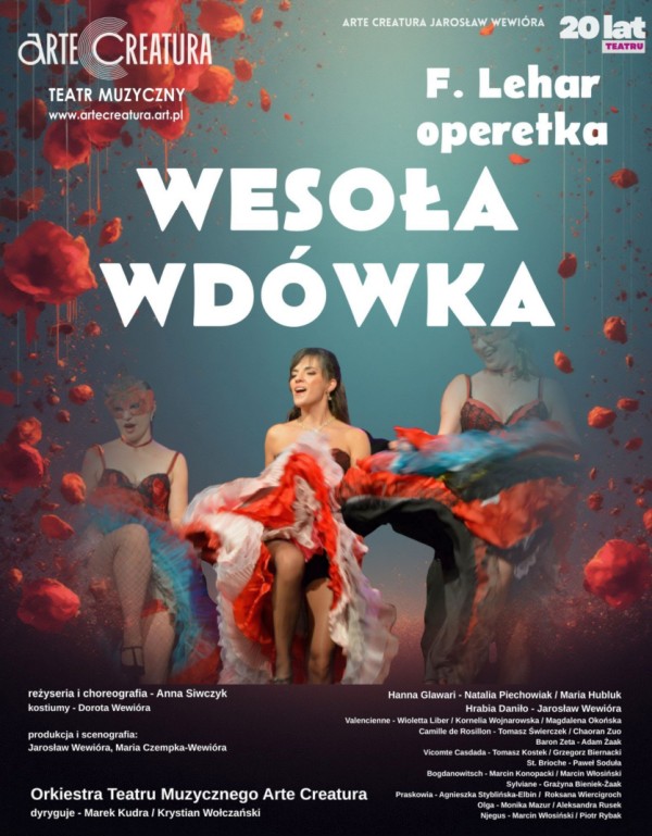 Buskie Samorządowe Centrum Kultury w Busku-Zdroju będzie gospodarzem jednego z najbardziej rozpoznawalnych dzieł operetkowych. 24 października 2026 roku o godz. 19:00 na scenie zaprezentowany zostanie spektakl „Wesoła wdówka” Franza Lehára w wykonaniu Arte Creatura Teatr Muzyczny.
