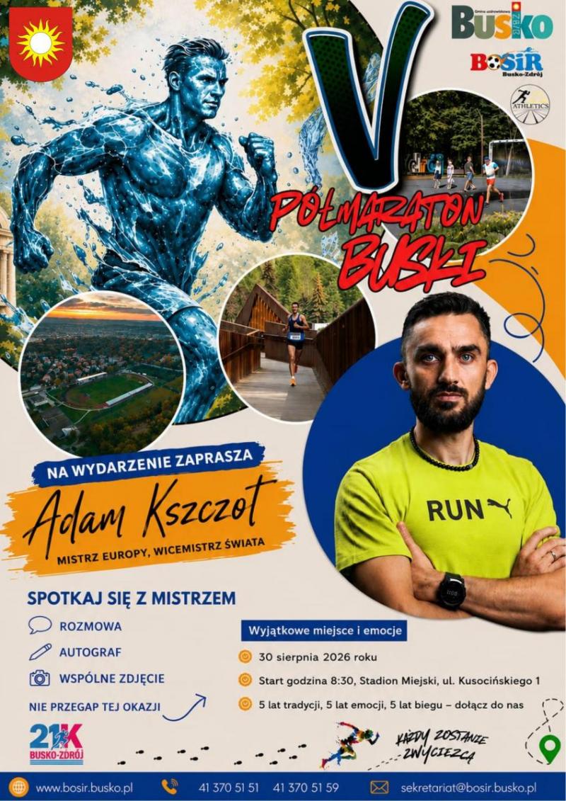 Busko-Zdr�j zn�w pobiegnie. Ruszy�y zapisy na V P�maraton Buski. Foto: 42597_polmaraton_busko_2026.jpg 