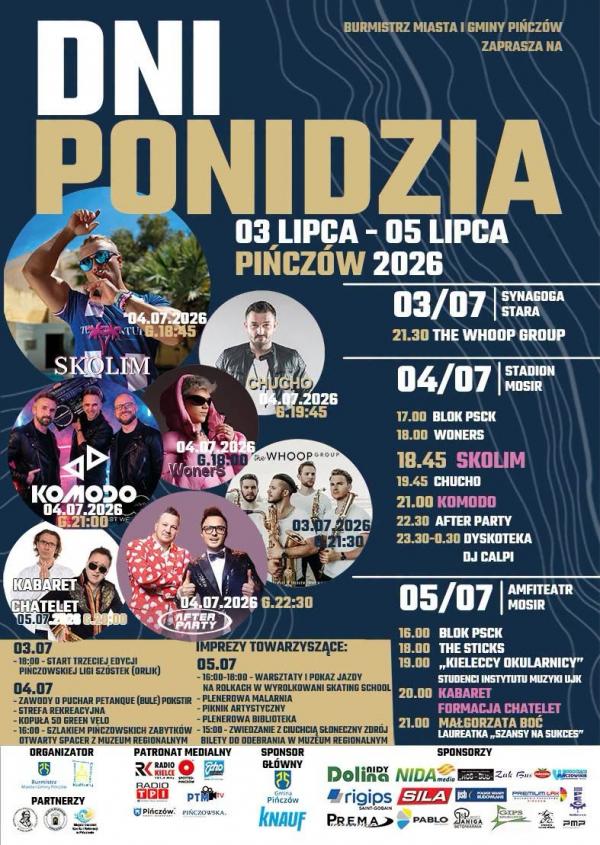 Dni Ponidzia 2026 w Pi�czowie. Trzy dni koncert�w i atrakcji. Foto: 42973_dni_ponidzia_2026.jpg 