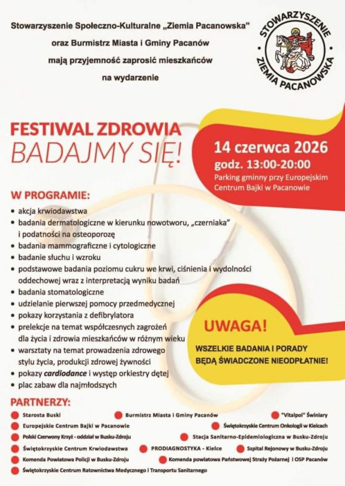 Festiwal Zdrowia w Pacanowie 