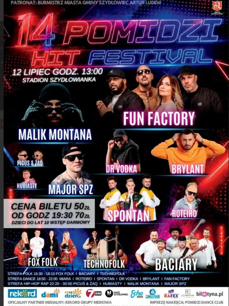 14. Pomidzi Hit Festival w Szyd�owcu. Malik Montana, Fun Factory i Baciary rozgrzej� stadion Szyd�owianki. Foto: 43008_szydlowiec_pomidzi_festiwal.jpg 
