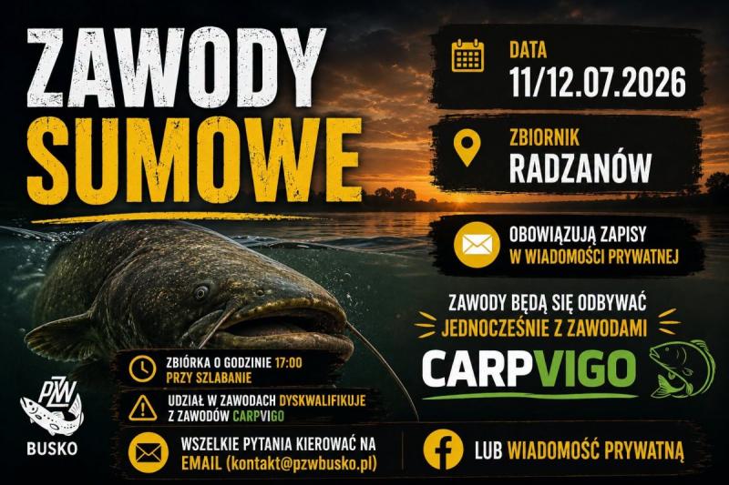 Zawody sumowe na Radzanowie? PZW Busko-Zdr�j zbiera ch�tnych. Jest o co walczy�. Foto: 43117_zawody_sumowe_pzw_busko.jpg 