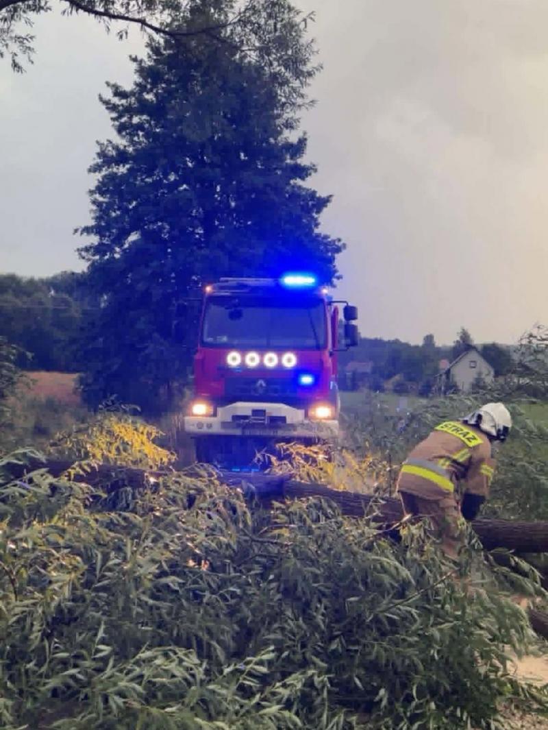 Burze nad powiatem buskim. Strażacy interweniowali 36 razy. Foto: 43120_osp_widuchowa_2.jpg 