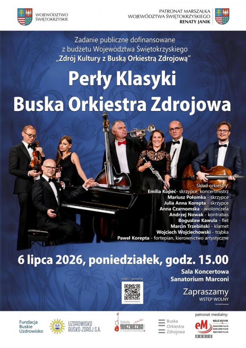 Perły Klasyki. Już dziś ostatni koncert Buskiej Orkiestry Zdrojowej w sezonie. Wstęp wolny. Foto: 43140_buska_orkiestra_sdrojowa.jpg 