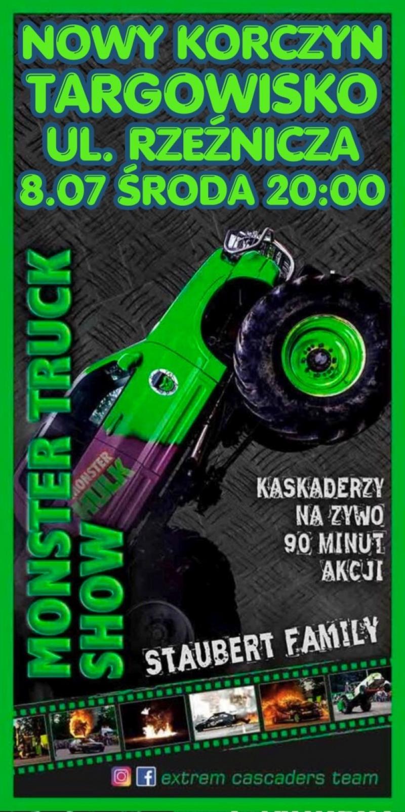 Monster Truck Show w Nowym Korczynie. Kaskaderzy i 90 minut motoryzacyjnych emocji. Foto: 43159_monster_truck.jpg 