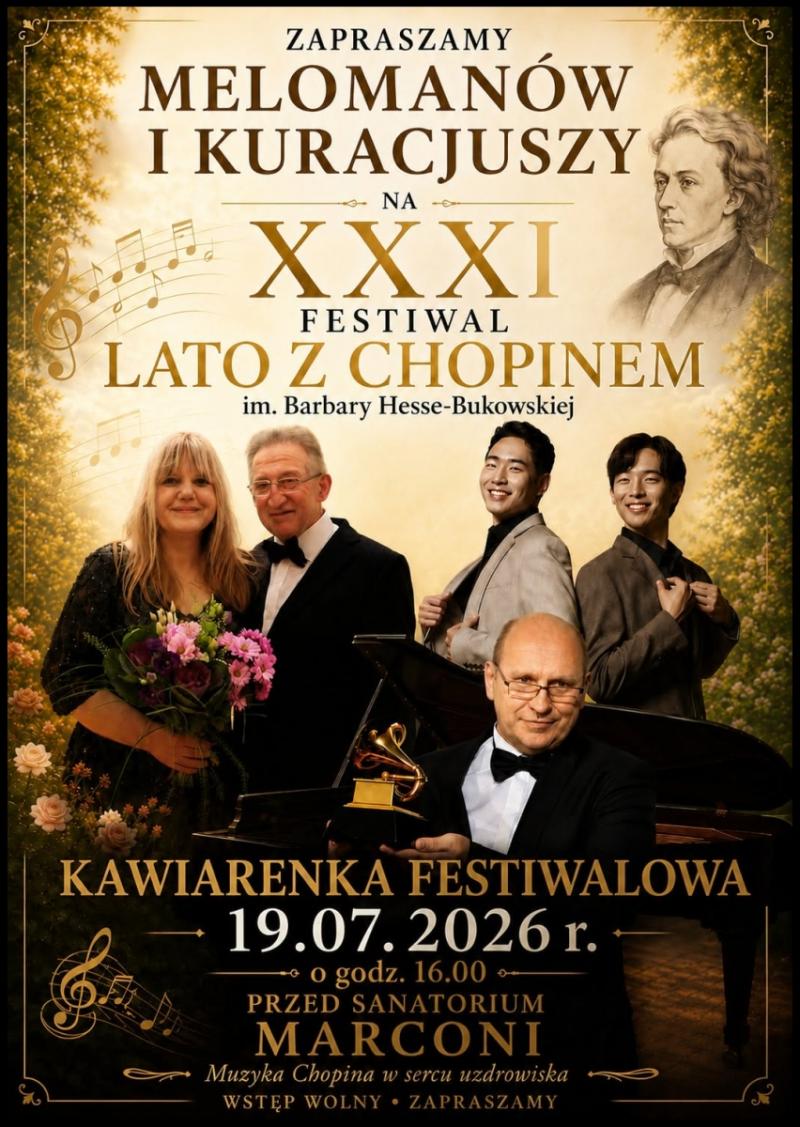 Lato z Chopinem 2026 w Busku-Zdroju. Koncerty, �wiatowej klasy piani�ci i muzyczna uczta dla meloman�w (video). Foto: 43160_kawiarenka_festiwalowa.jpg 