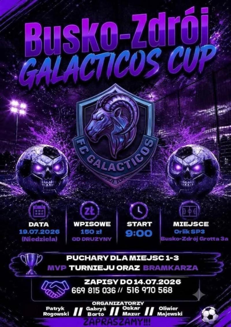 Galacticos Cup 2026 w Busku-Zdroju. Trwaj� zapisy do amatorskiego turnieju pi�karskiego. Foto: 43166_galacicos_cup.jpg 