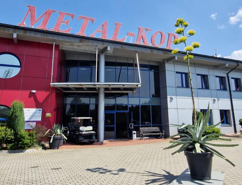 Agawa zakwit�a przed zak�adem METAL-KOP w M�ynach. To rzadkie zjawisko w polskim klimacie. Foto: 43206_kwitnaca_agawa_4.jpg 