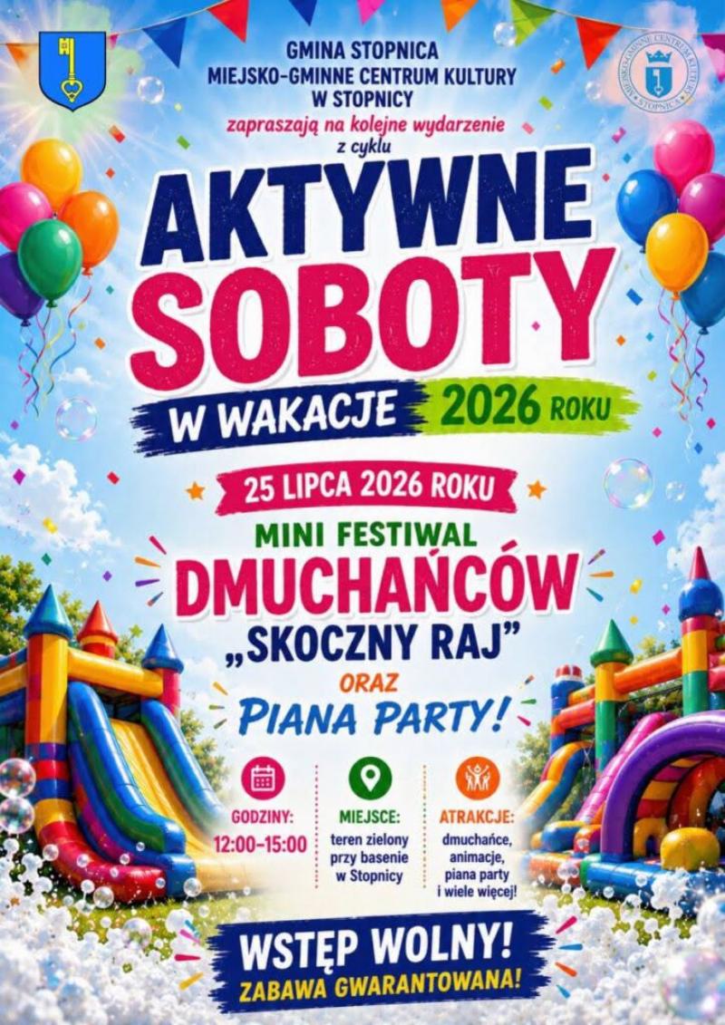 Mini Festiwal Dmucha�c�w i Piana Party w Stopnicy. Wpadnij na Aktywne Soboty!. Foto: 43232_stopnica_dmuchance.jpg 