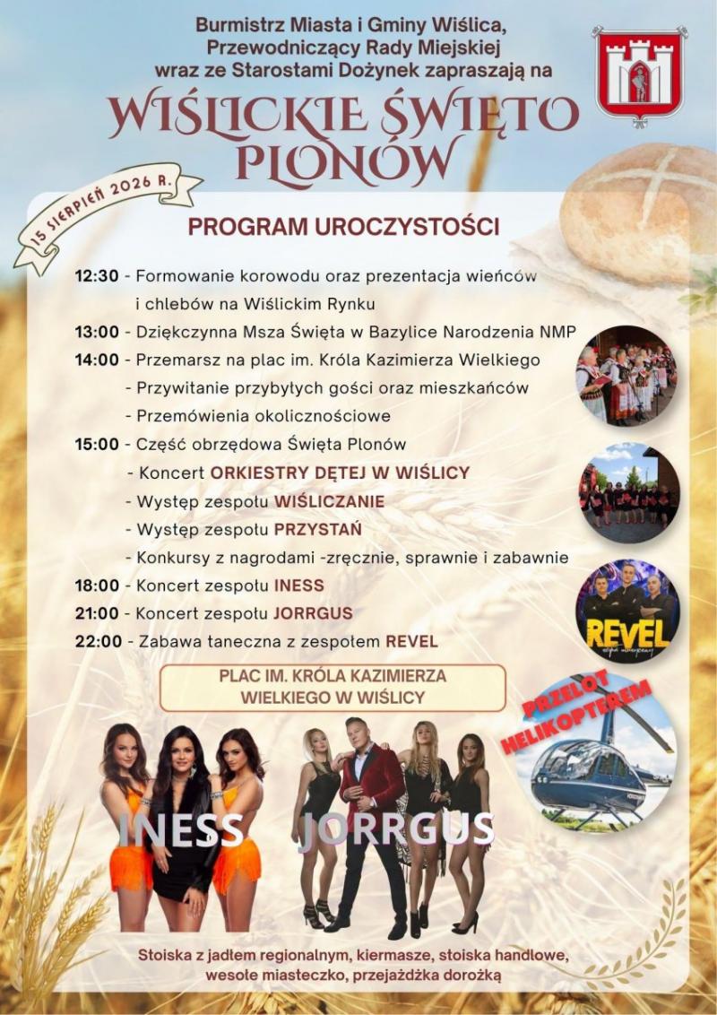 Wi�lickie �wi�to Plon�w 2026. Do�ynki z koncertami, tradycj� i atrakcjami dla ca�ych rodzin. Foto: 43240_wislickie_swieto_plonow.jpg 