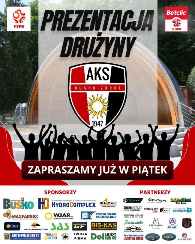 AKS 1947 Busko-Zdr�j zaprezentuje dru�yn� przed sezonem. Kibice spotkaj� si� z pi�karzami w Parku Zdrojowym. Foto: 43269_prezentacja_druzyny_aks_bsko.jpg 