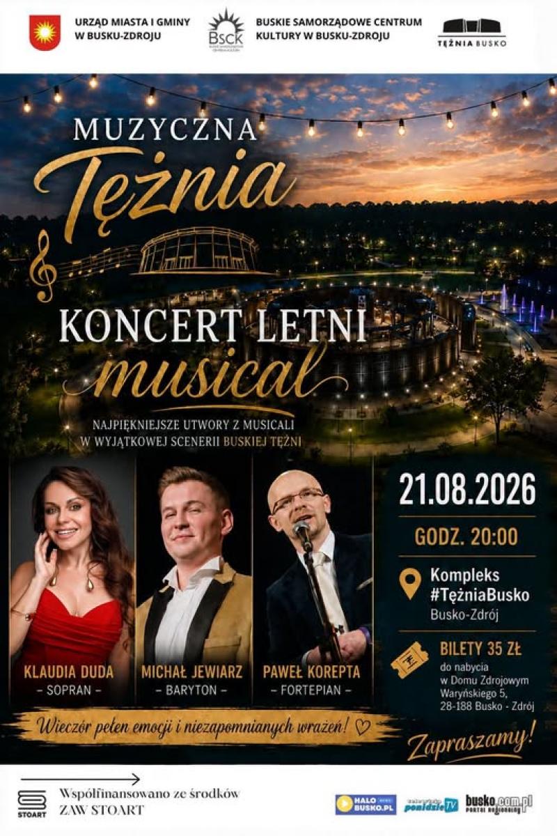 Letni Musical w T�ni Busko i najpi�kniejsze przeboje musicalowe. Foto: 43344_koncert_teznia_busko.jpg 