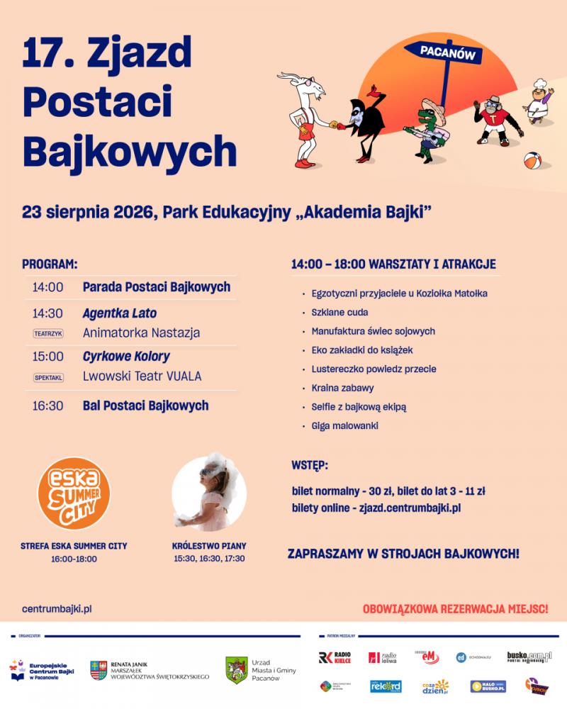 17. Zjazd Postaci Bajkowych. Pacan�w zamieni si� w bajkow� krain�. Foto: 43355_program.jpg 