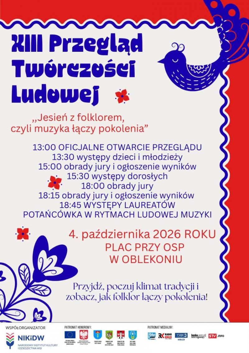 Jesie� z folklorem w Oblekoniu - muzyka, kt�ra ��czy pokolenia. Foto: 43384_jesien_z_folklorem.jpg 