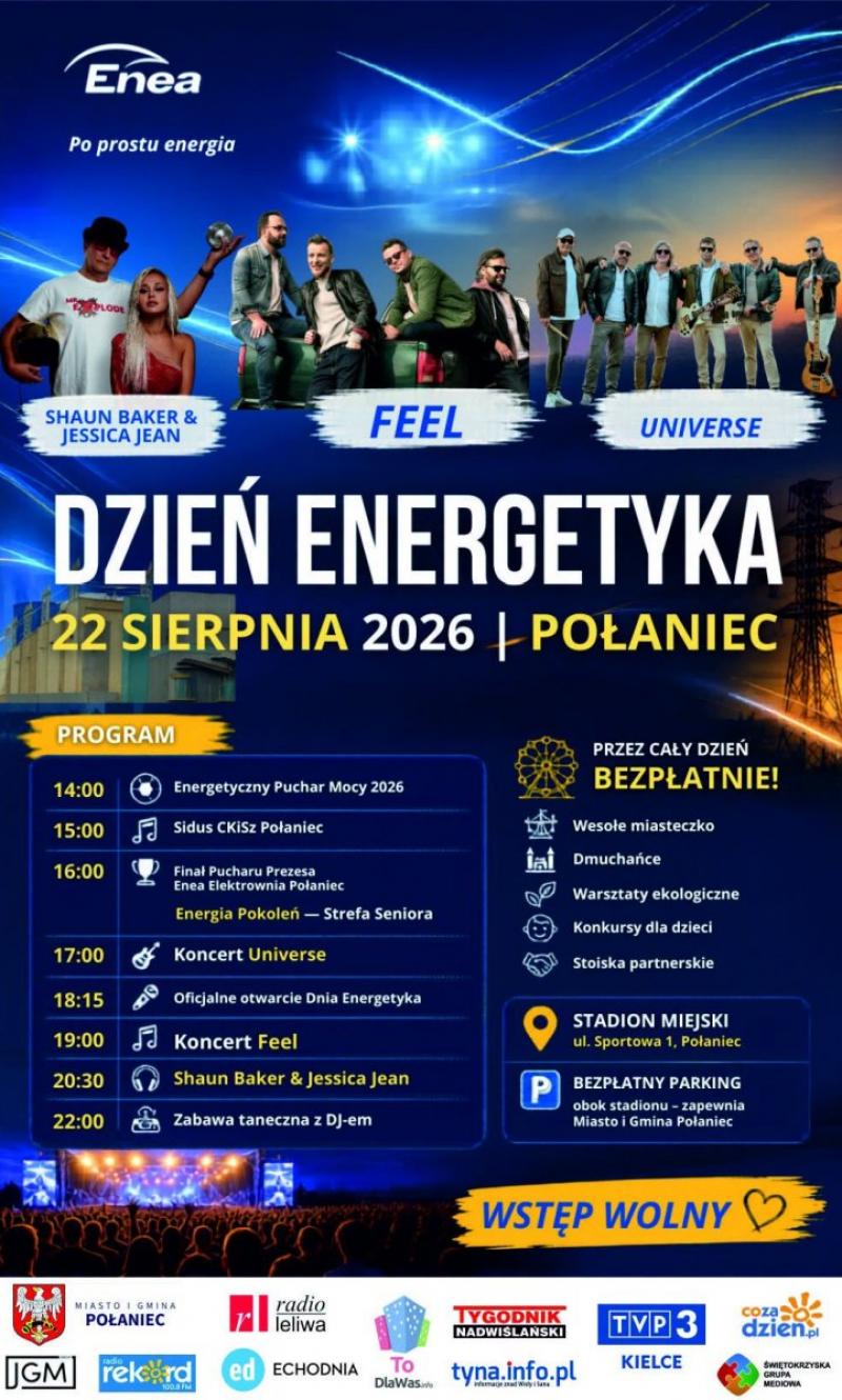 Dzie� Energetyka 2026 w Po�a�cu. Feel i Universe w�r�d gwiazd wieczoru. Foto: 43388_dzien_energetyka_polaniec_2026.jpg 
