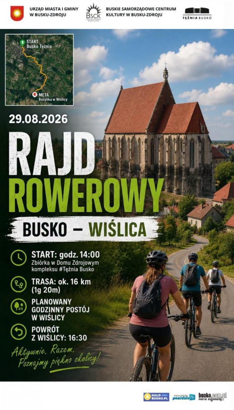 Rajd rowerowy z Buska-Zdroju do Wi�licy. 16 kilometr�w, zwiedzanie muzeum i wsp�lna wyprawa. Foto: 43409_rajd_rowerowy_wislica.jpg 