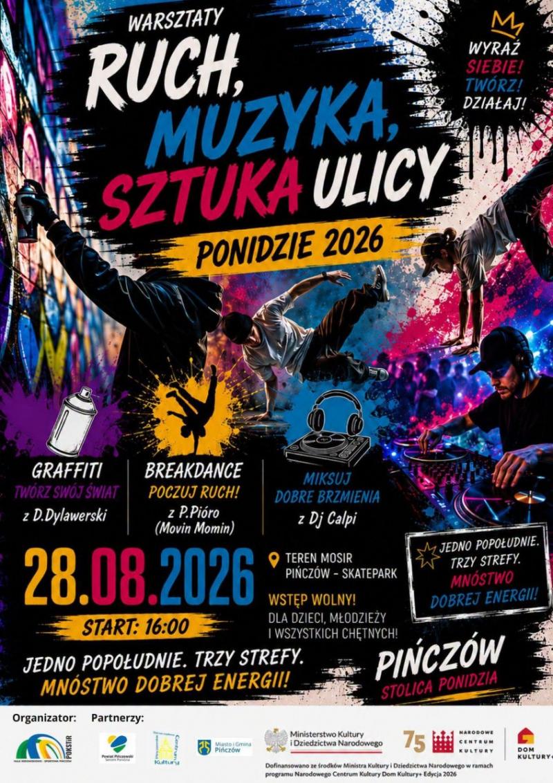 Graffiti, breakdance i DJ na skateparku w Pi�czowie. W pi�tek wydarzenie 'Razem w kulturze'. Foto: 43418_warsztaty_pinczow.jpg 