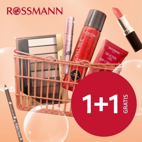 Makija�owe 1+1 gratis w Rossmannie. Foto: 43425_rossmann_promocja.jpg 