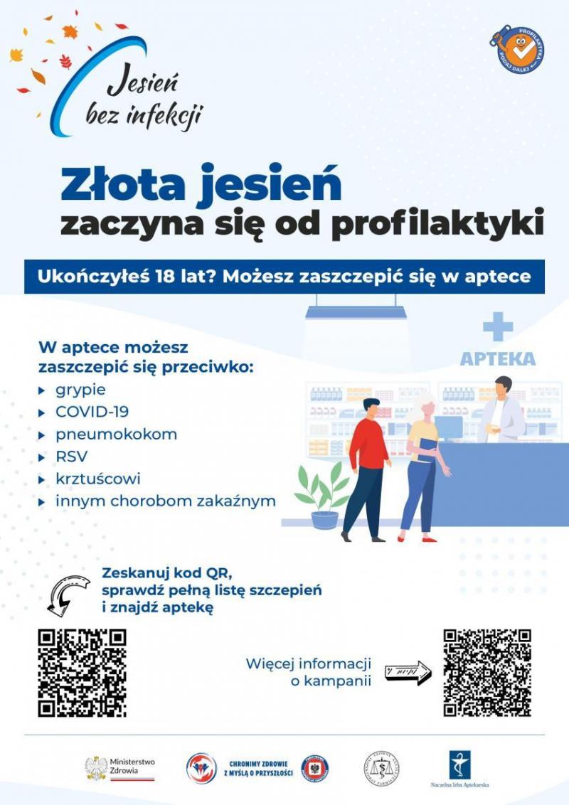Ruszy�a akcja 'Jesie� bez infekcji'. Sanepid w Busku-Zdroju przypomina o szczepieniach. Foto: 43469_plakat_jesien_bez_infekcji_2026_01.jpg 