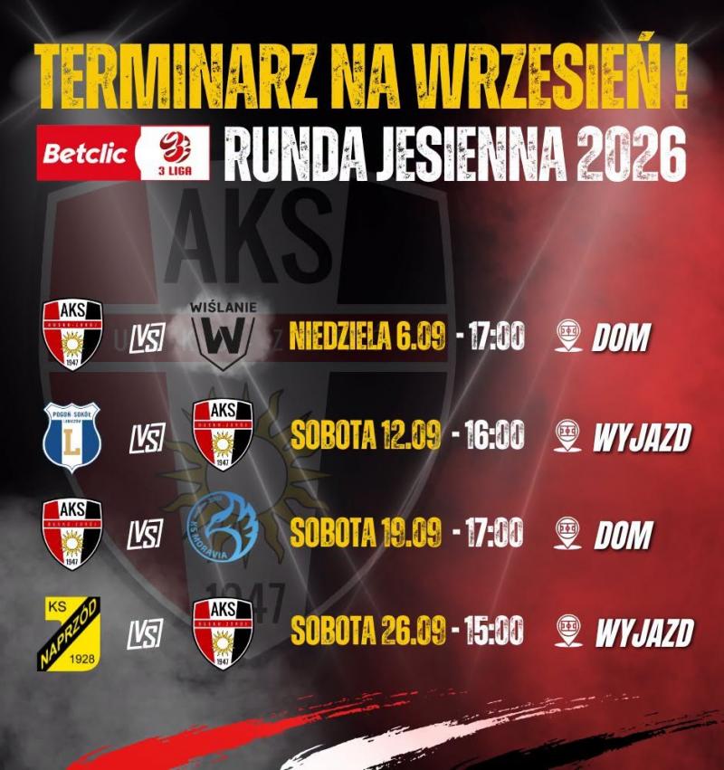 Pi�karska niedziela w Busku-Zdroju. AKS podejmie Wi�lan Skawina (video). Foto: 43472_terminarz_aks.jpg 