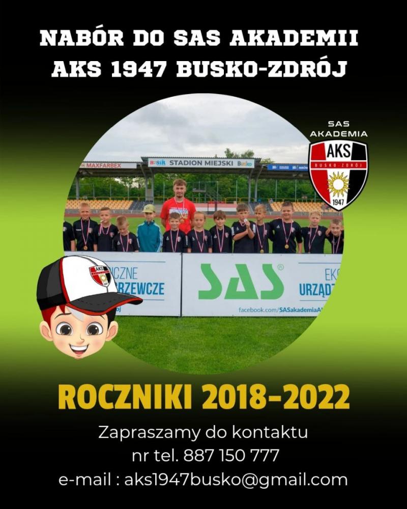 Nab�r do SAS Akademii AKS 1947 Busko-Zdr�j. Trwaj� zapisy dzieci z rocznik�w 2018–2022. Foto: 43494_sas_akademia.jpg 