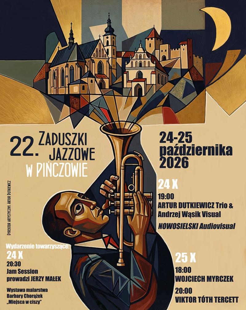 22. Zaduszki Jazzowe w Pi�czowie - �wi�to muzyki na Ponidziu. Foto: 43552_zaduszki_pinczow_2026_koncerty.jpg 