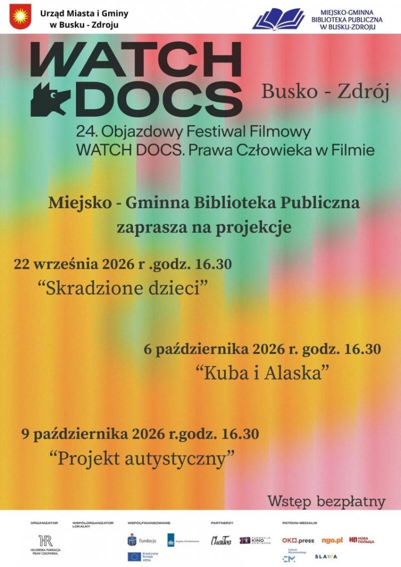 WATCH DOCS w Busku-Zdroju. Pierwszy seans 'Skradzione dzieci' ju� dzi� w buskiej bibliotece. Foto: 43579_watch_docs_2026.jpg 
