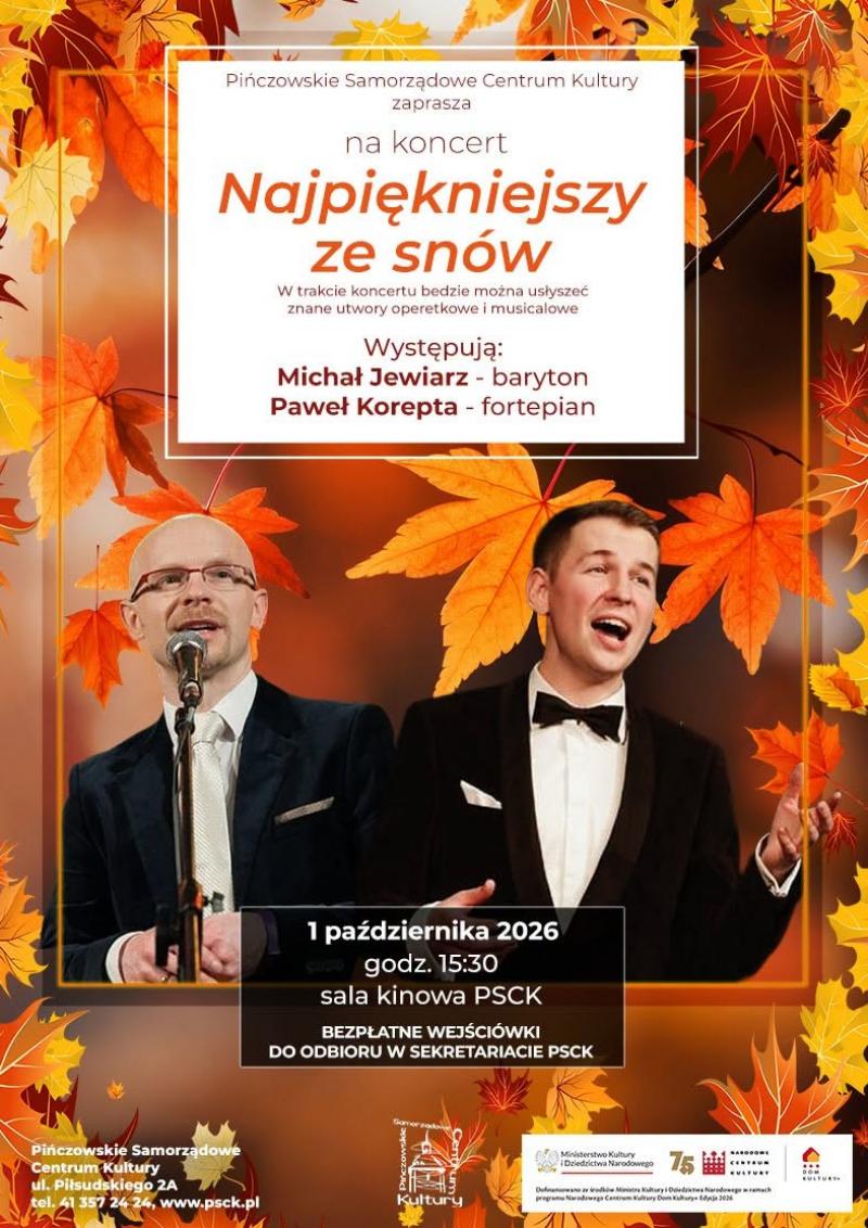 Wyj�tkowy koncert w Pi�czowie. Na scenie Micha� Jewiarz i Pawe� Korepta. Foto: 43591_koncet_psck_korepta_jewiarz.jpg 